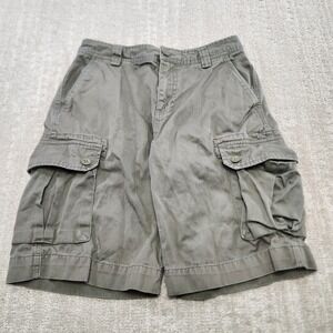 Vintage Polo Ralph Lauren Cargo Shorts Youth 14 Kid Boys Y2K Baggy Olive Green
